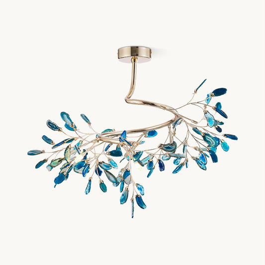 Agna – Nordisches Deckenlicht mit Natur-Achat