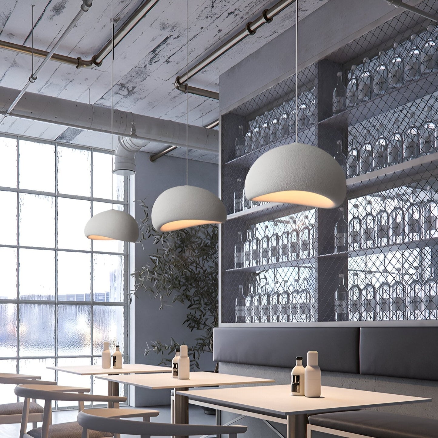 Aries – Skandinavische Creme-Hängelampe