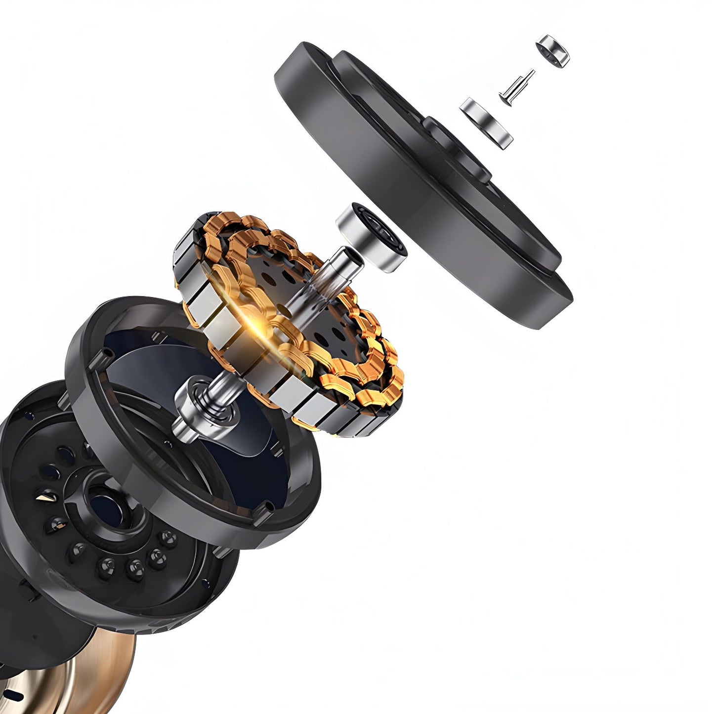 Levi – Nordische Deckenleuchte mit Ventilator