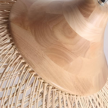 Ella – Asiatische Rattan-Deckenlampe