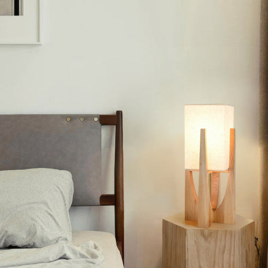 ZenWood – Japanisch inspirierte Walnuss-Stehlampe aus Massivholz