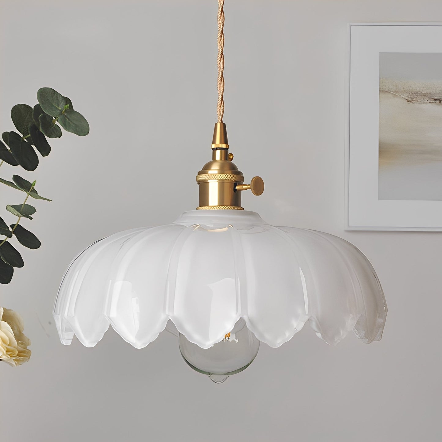 Alaric – Café-Lampe aus Messing und Glas