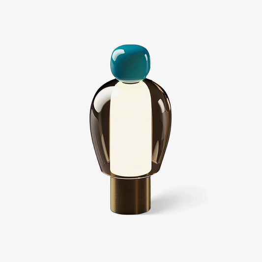 Vetra – Moderne, schlicht gestaltete Glastischlampe