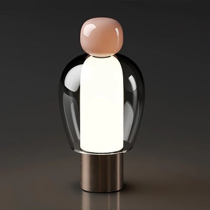 Vetra – Moderne, schlicht gestaltete Glastischlampe