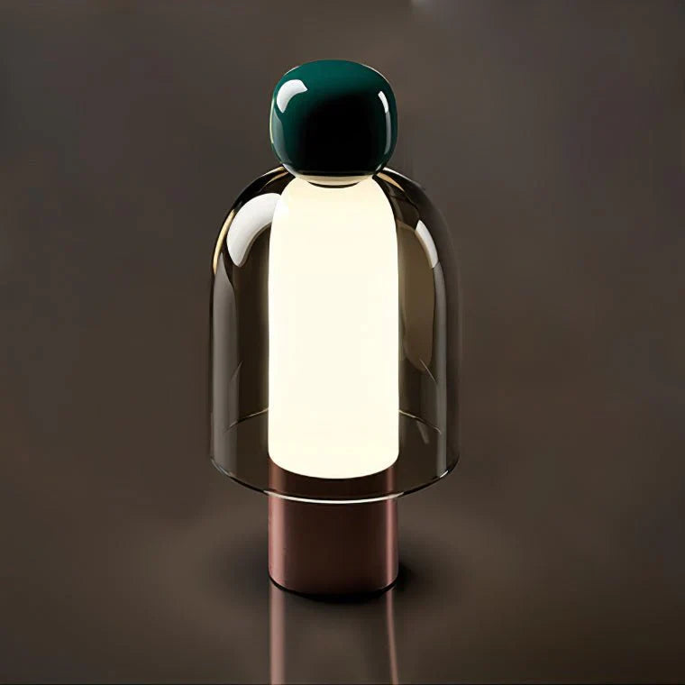 Vetra – Moderne, schlicht gestaltete Glastischlampe