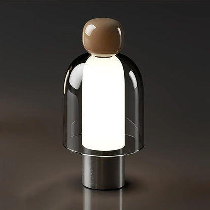 Vetra – Moderne, schlicht gestaltete Glastischlampe