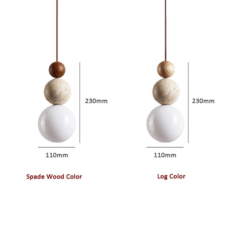 SteinLicht – Minimalistische Pendelleuchte aus Travertin-Naturstein