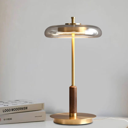 Redondo – Stilvolle LED-Tischlampe aus Metall und Glas