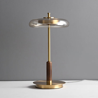 Redondo – Stilvolle LED-Tischlampe aus Metall und Glas