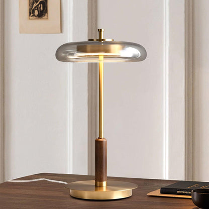 Redondo – Stilvolle LED-Tischlampe aus Metall und Glas
