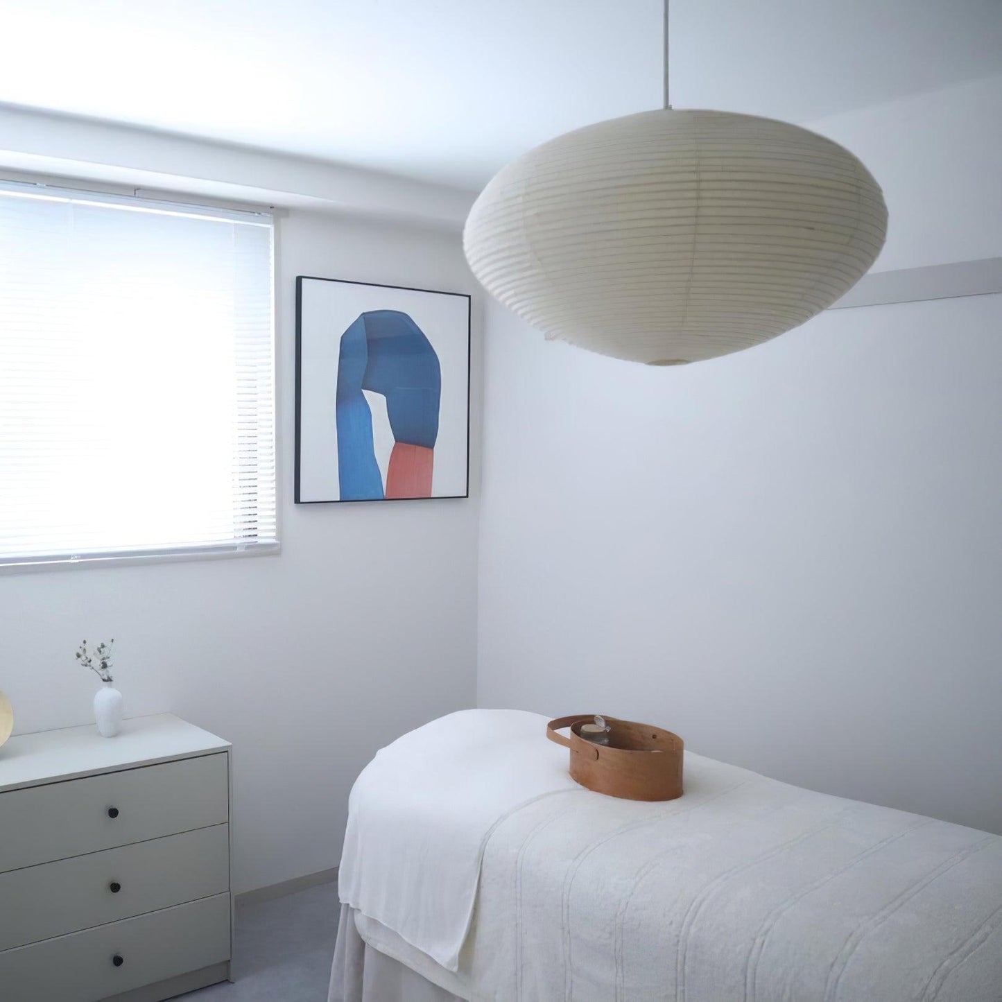 Miyako – Stoff-Deckenlampe im Laternenstil
