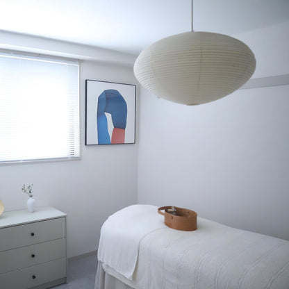 Miyako – Stoff-Deckenlampe im Laternenstil