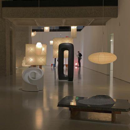 Miyako – Stoff-Deckenlampe im Laternenstil