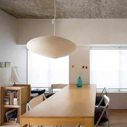 Miyako – Stoff-Deckenlampe im Laternenstil