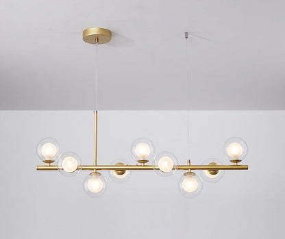 GoldLine – Eleganter Esstisch-Kronleuchter mit Designer-Flair