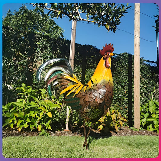 Roger – Ländliche Gartendeko Hahn