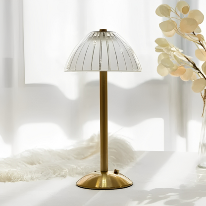 Lunaris – Drahtlose Kristall-LED-Lampe für den Tisch mit 3 Lichttönen