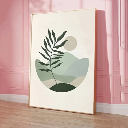 Verdura – Einfaches Naturposter in Grüntönen für moderne Wanddekoration