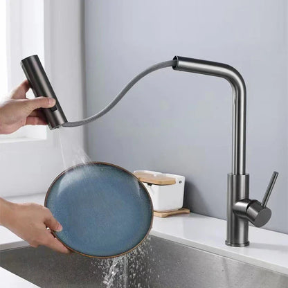 AquaGlow – Ausziehbare Küchenarmatur mit Wasserfall-Funktion