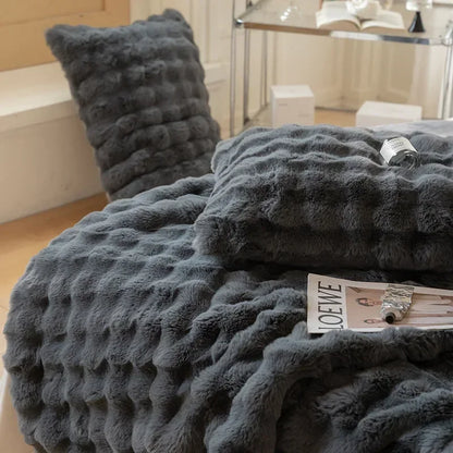 Weiche Bettdecke aus nordischem Pelzfleece
