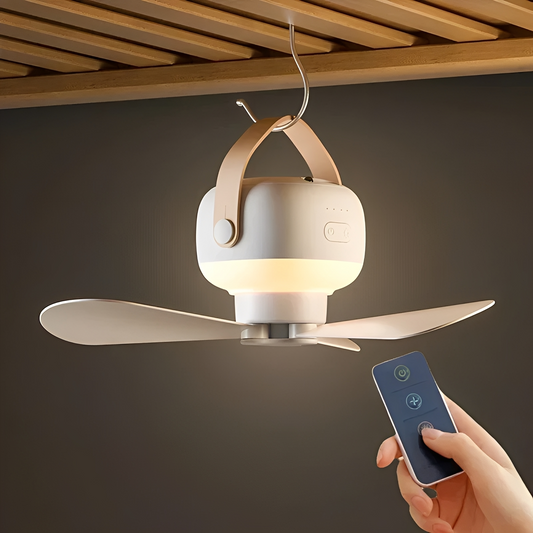 Taro – Tragbarer Campinglüfter mit LED-Licht