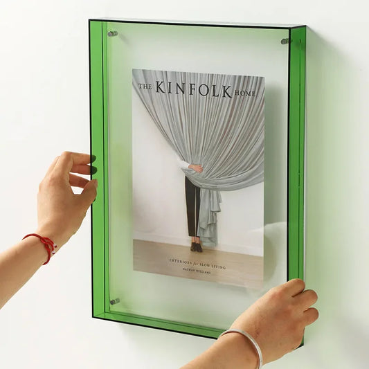 Transparenter Fotorahmen aus doppelseitigem Acryl