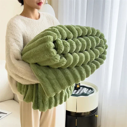 Weiche Plüschdecke aus Blasensamt