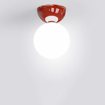 Claudine – Skandinavische Deckenlampe aus Eisen mit Kugelform