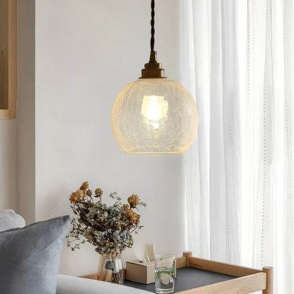 Claudine – Retro-Leuchter aus Messing und Glas