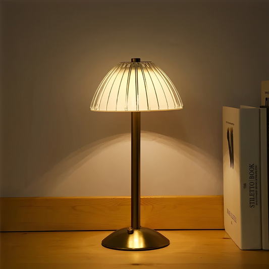 Lunaris – Drahtlose Kristall-LED-Lampe für den Tisch mit 3 Lichttönen