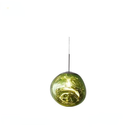 LavaGlow - LED-Pendelleuchte aus mundgeblasenem Lavaglas
