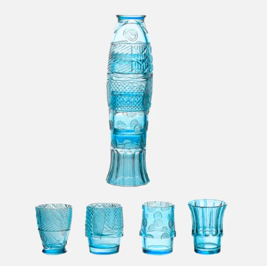 KoiGlass – Farbiges Trinkglas-Set in Koi-Fischform