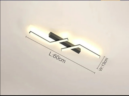 Luxuriöse minimalistische Streifen-Wandleuchte