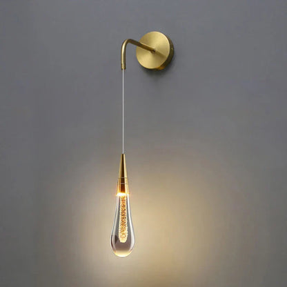 Norie – LED-Wandlampe mit Kristallen für edle Akzente