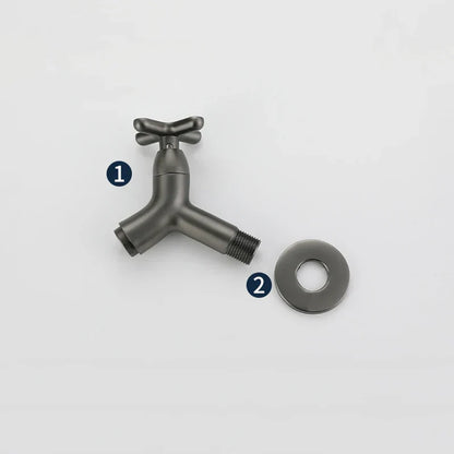 BrassFlow – Wand-Kaltwasserhahn aus massivem Messing