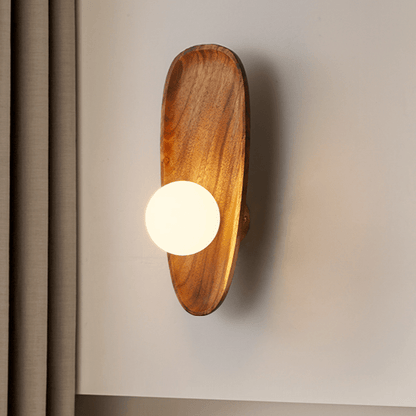 Alani – Wandlampe aus natürlichem Holz