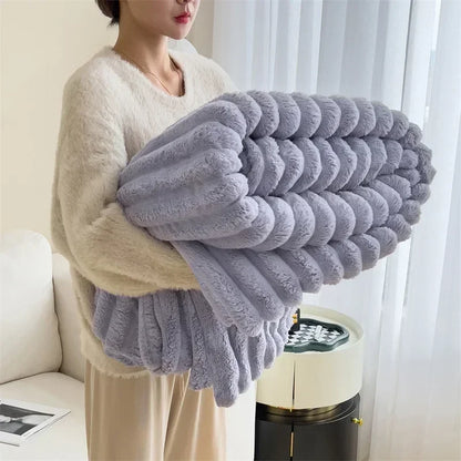 Weiche Plüschdecke aus Blasensamt