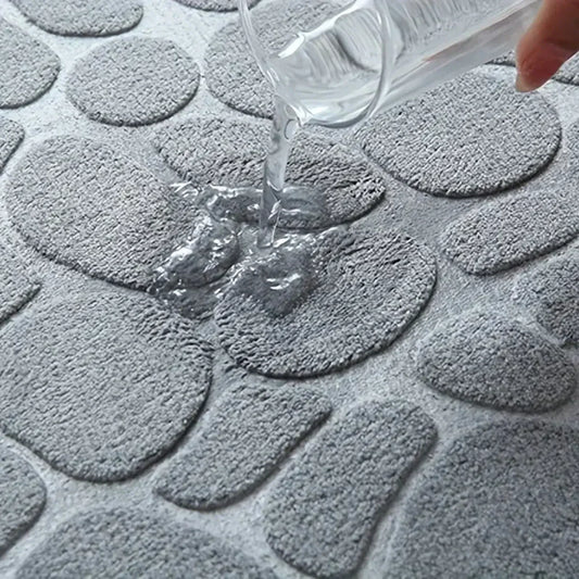 WasserBlitz – Sehr saugfähiger, rutschfester Badteppich mit schnellem Trocken-Effekt