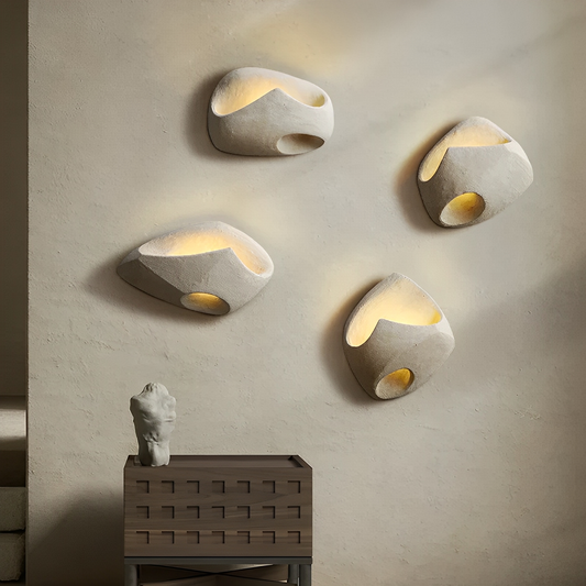 Edda – Wandlampe aus Beton im modernen Art-Déco-Stil