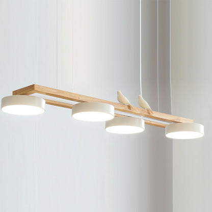 Elian – Moderne LED-Pendelleuchte aus Massivholz