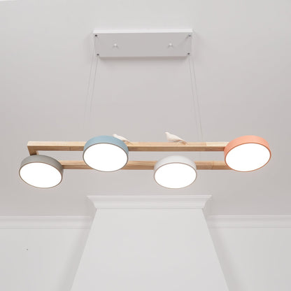 Elian – Moderne LED-Pendelleuchte aus Massivholz