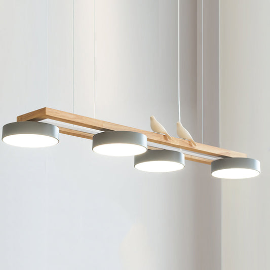 Elian – Moderne LED-Pendelleuchte aus Massivholz