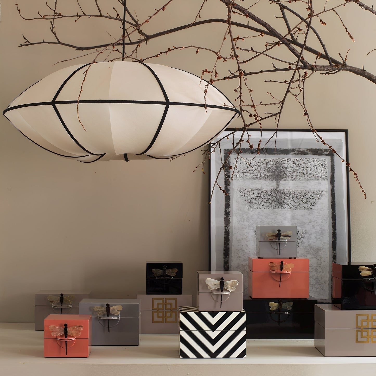 Sayuri – Japanische Retro-Deckenlampe