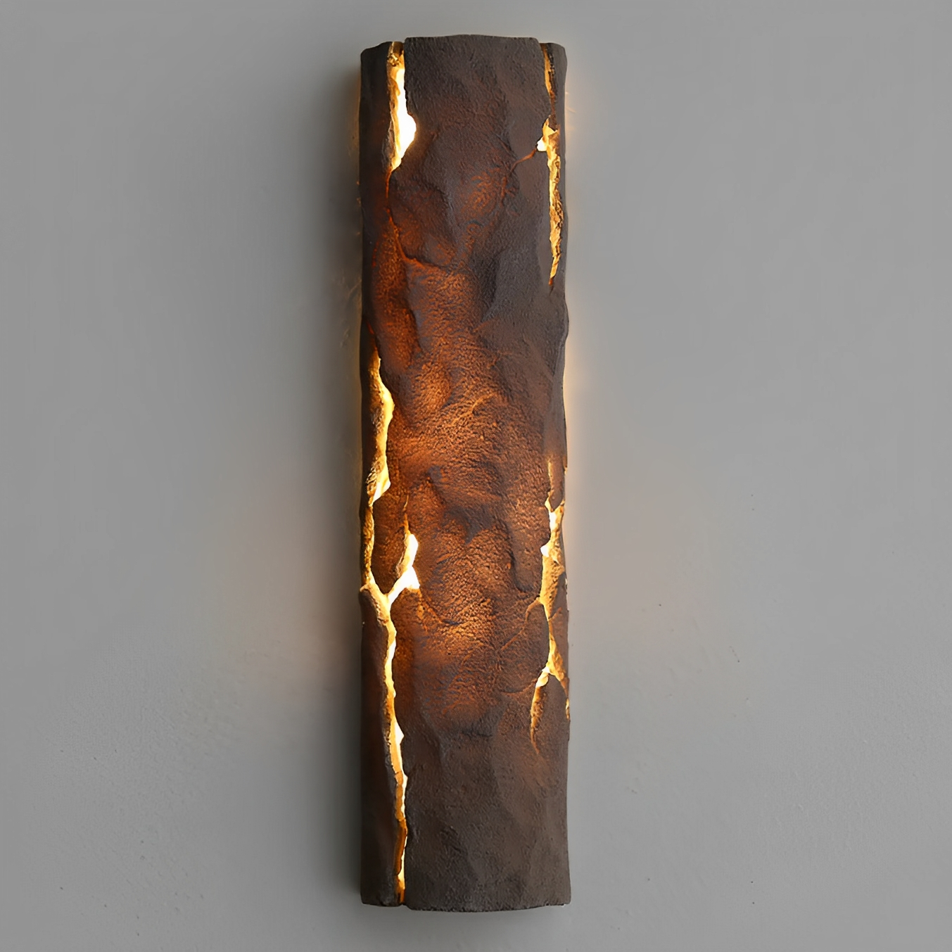Rokka – Kreative Außenwandlampe im Retro-Stil mit Steinoptik