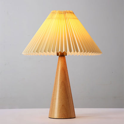 Rami – Tischlampe aus Walnussholz