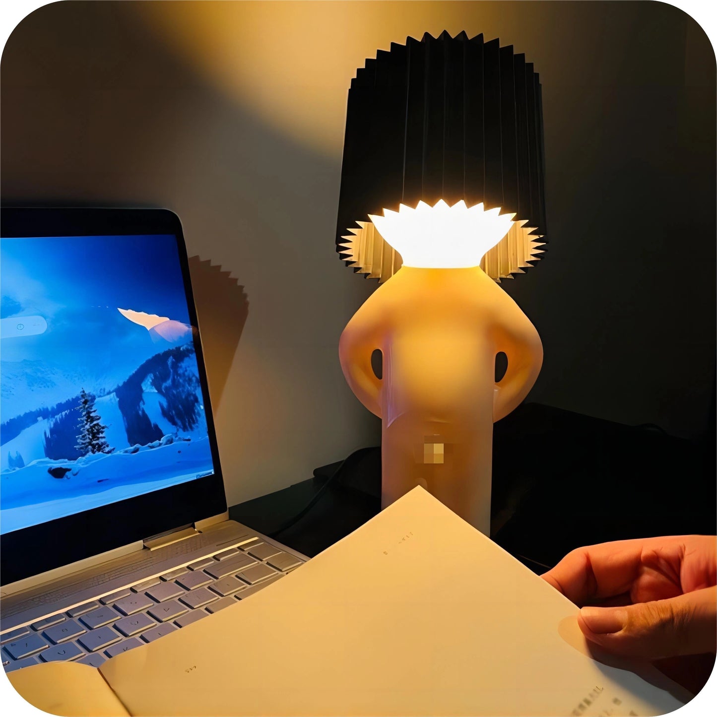 Hugo – Kreative Tischlampe in Form einer Person
