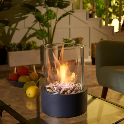 Nero – Tragbare Glas-Feuerlampe