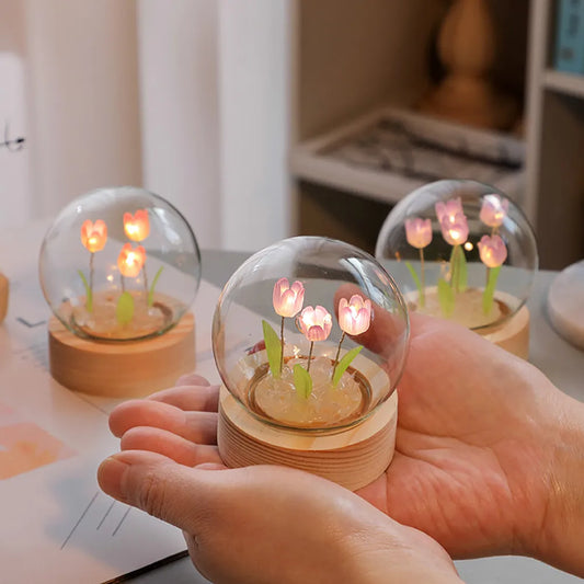 Tulpenblumen Tisch-Nachtlich