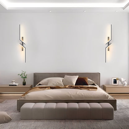Lina – Moderne, simple Streifen-Wandleuchte