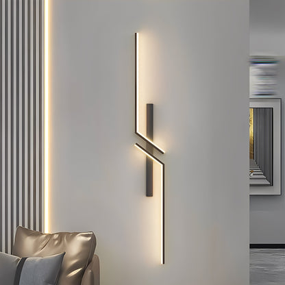 Lina – Moderne, simple Streifen-Wandleuchte